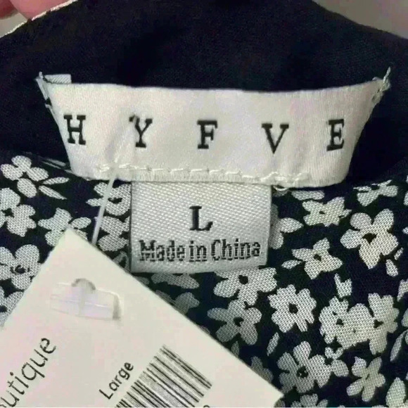 NWT Boutique Black and White Floral Midi Dress whimsigoth - Picture 13 of 16